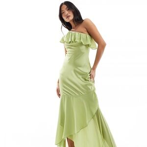 ASOS One Shoulder Green Dress